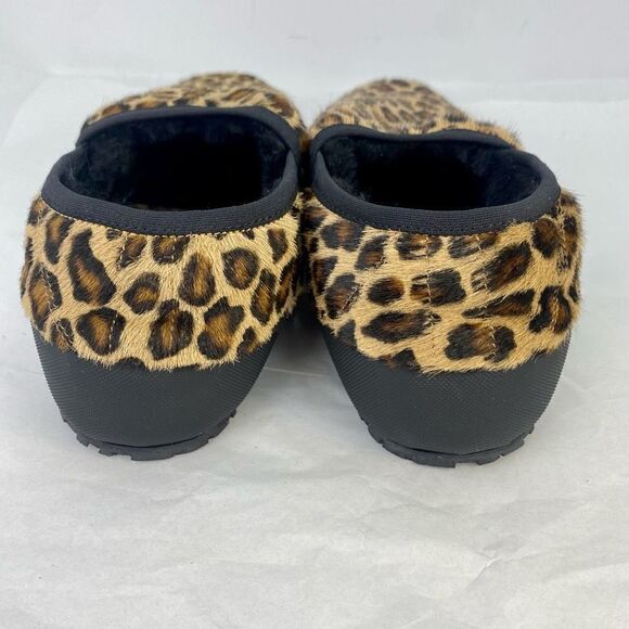 Anthropologie P448 Laby Slippers Brown Animal Print Motif Size 39 or 8.5 - Picture 5 of 11